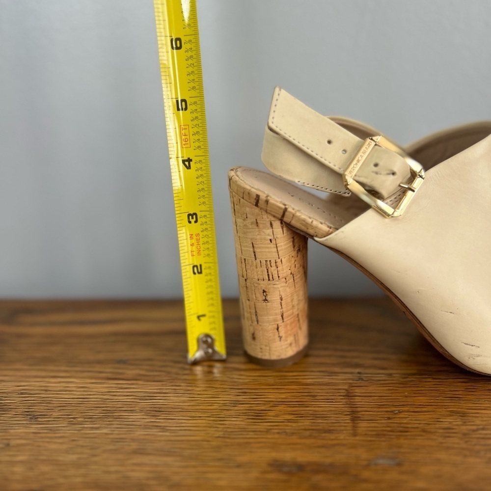 Veronica Beard Size 6 • Bodhi Leather Cork Slingback High Heels. - Picture 9 of 9